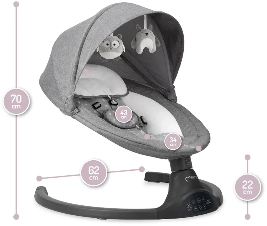 Електрокачалка MoMi KENANI dark grey